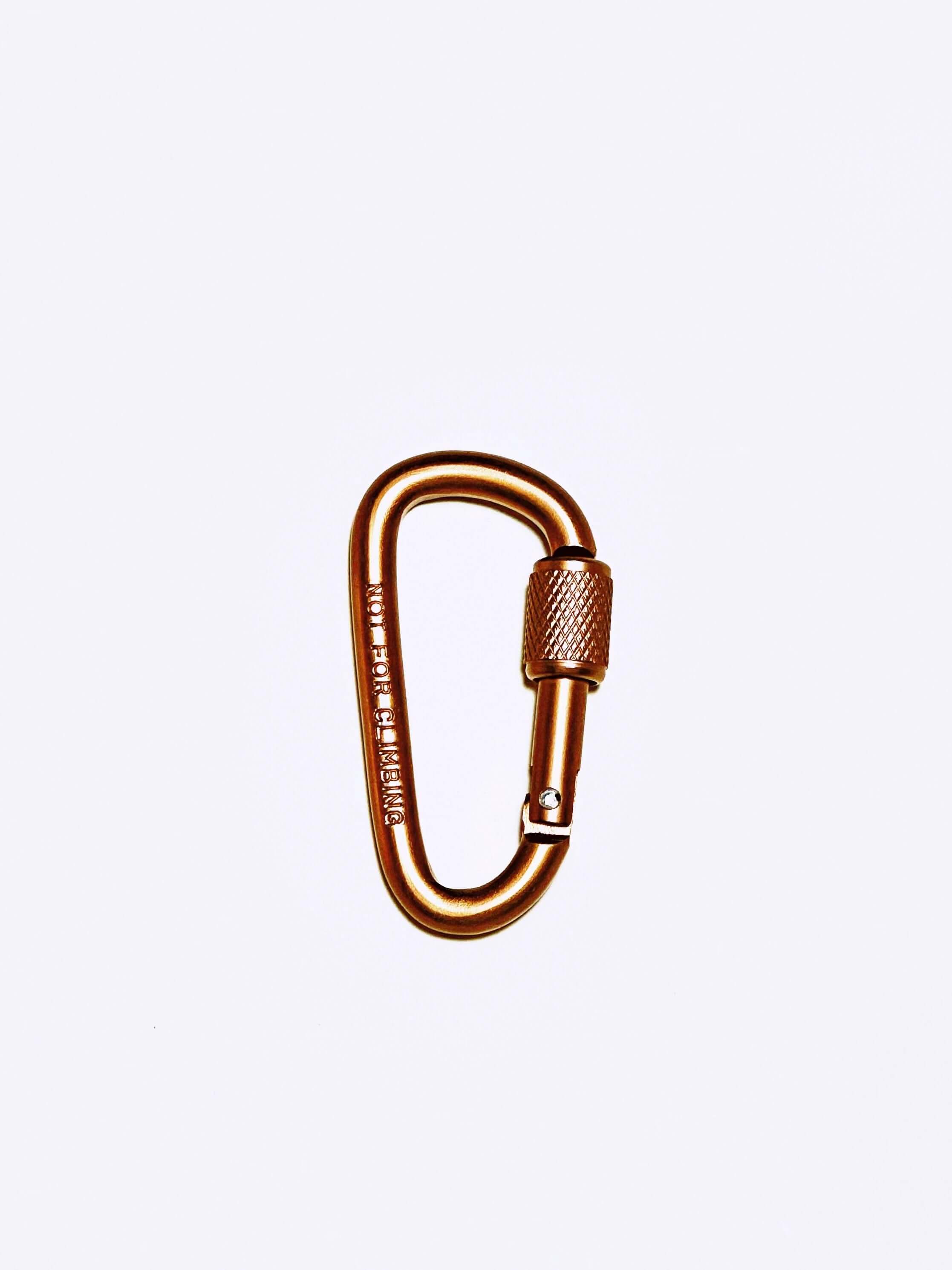 Heavy Duty Aluminum Locking Carabiner Clips – Screw Lock, Lightweight Gear & Keychain Hook (Pack of 4)