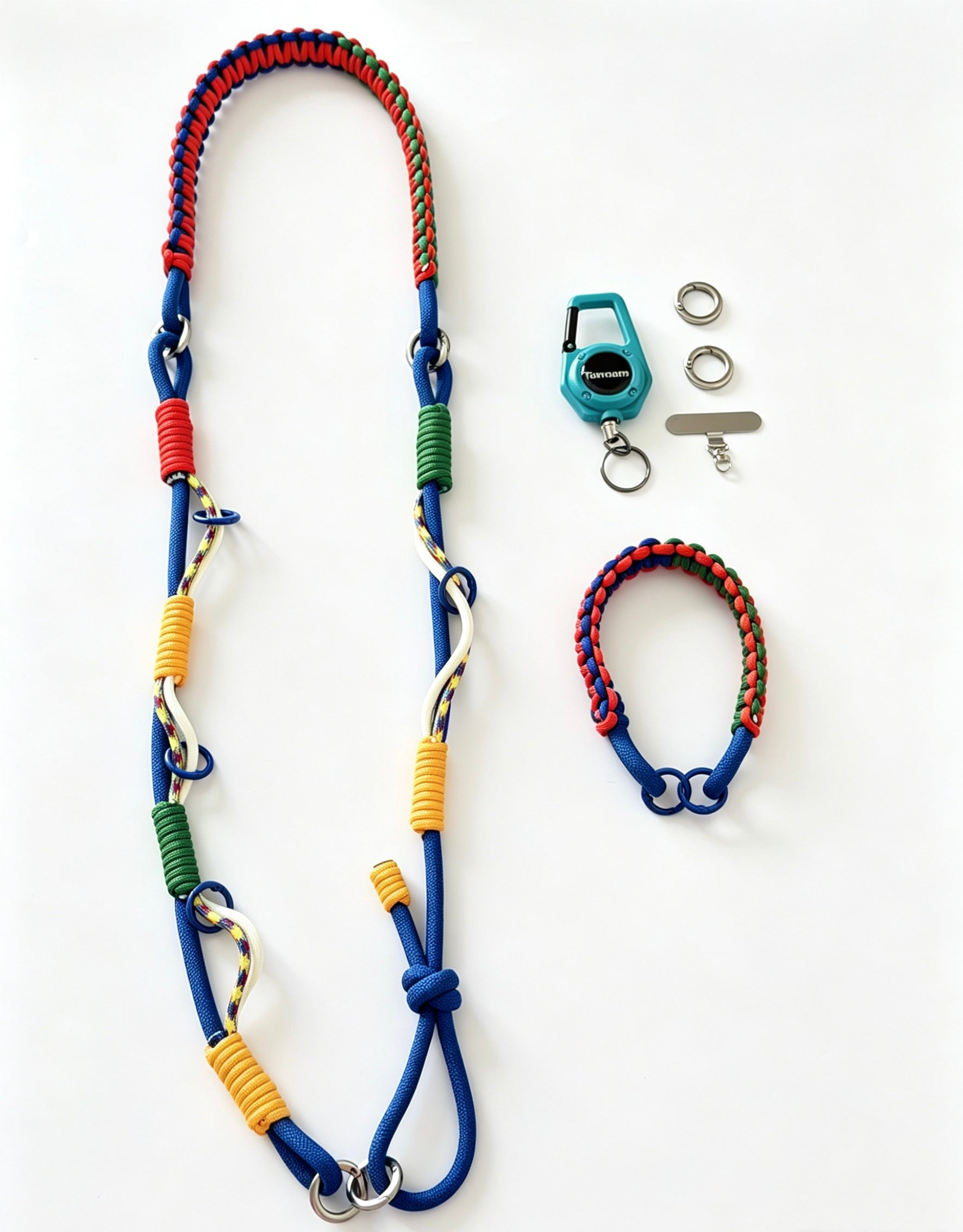 Modular Paracord Phone Lanyard with Carabiner – Adjustable, Detachable & Hands-Free for Everyday Carry