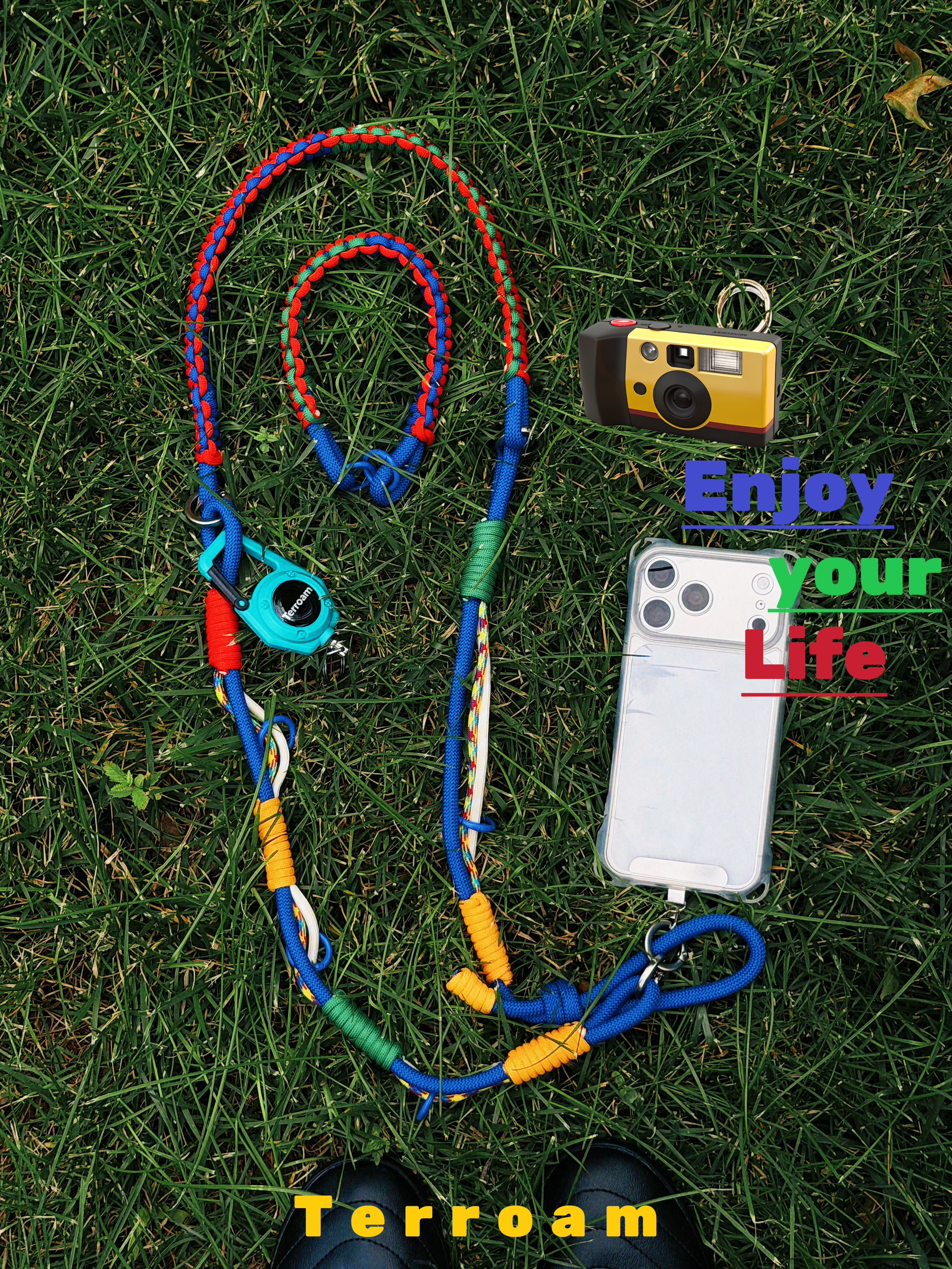 Modular Paracord Phone Lanyard with Carabiner – Adjustable, Detachable & Hands-Free for Everyday Carry