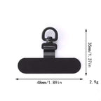 360° Rotating Phone Strap Adapter – Ultra-Thin Metal Lanyard Insert for Phone Case360°( Pack of 2)