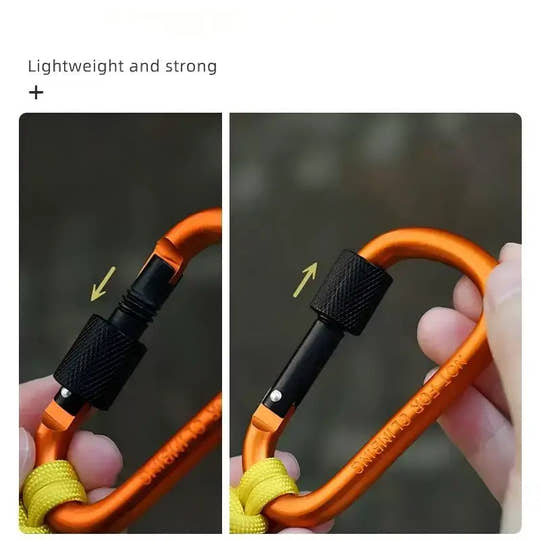 Outdoor Multifunctional Aluminum Alloy Braided Hook Keychain Bag Hanger