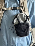 Water-Resistant Crossbody Sling Bag – Multi-Pocket Shoulder Bag with Bottle Hook for Travel, Daily Use & Outdoor