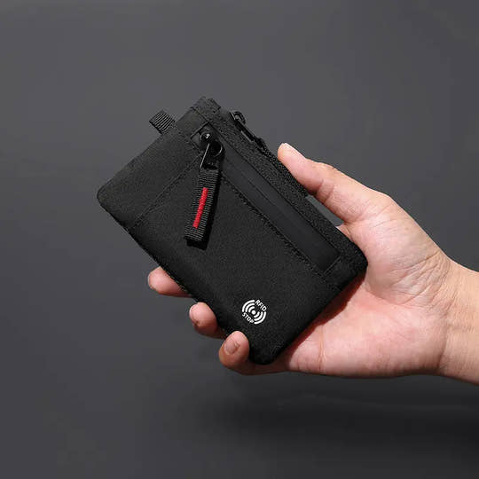 RFID Blocking Travel Wallet & Card Holder – Compact Zippered Pouch for Coins, Cash, and Credit Cards – Anti-Theft Organizer for Men Women, Ideal for Everyday Use & Travel