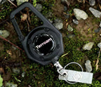 Heavy-Duty Retractable Keychain with Steel Cable – ID Badge Holder Reel, Carabiner & Key Ring for EDC